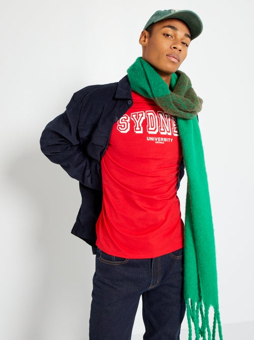 T-shirt em jersey com estampado de fantasia - Kiabi
