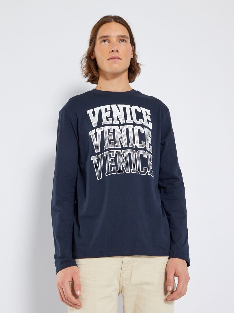 Blue Venice Embroidered Sweatshirt