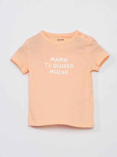 T-shirt em jersey com estampado de fantasia - Kiabi