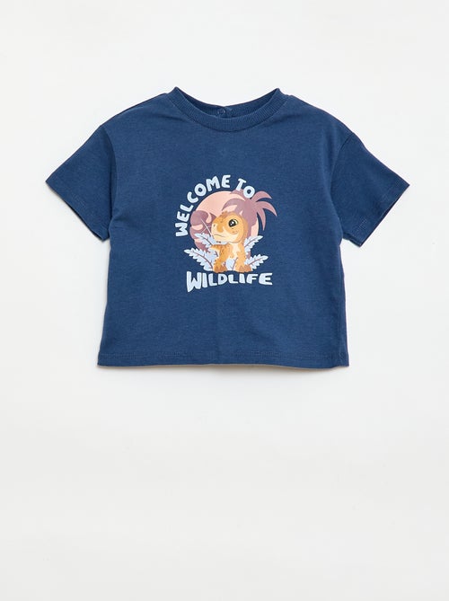 T-shirt em jersey com estampado 'Jurassic World' - Kiabi