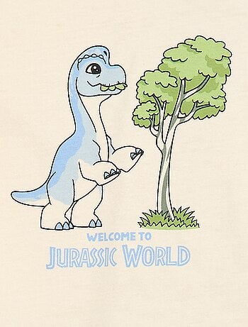 T-shirt em jersey com estampado 'Jurassic World'