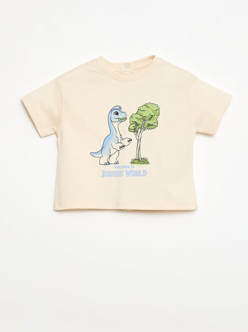 T-shirt em jersey com estampado 'Jurassic World' - Kiabi