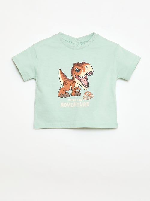 T-shirt em jersey com estampado 'Jurassic World' - Kiabi