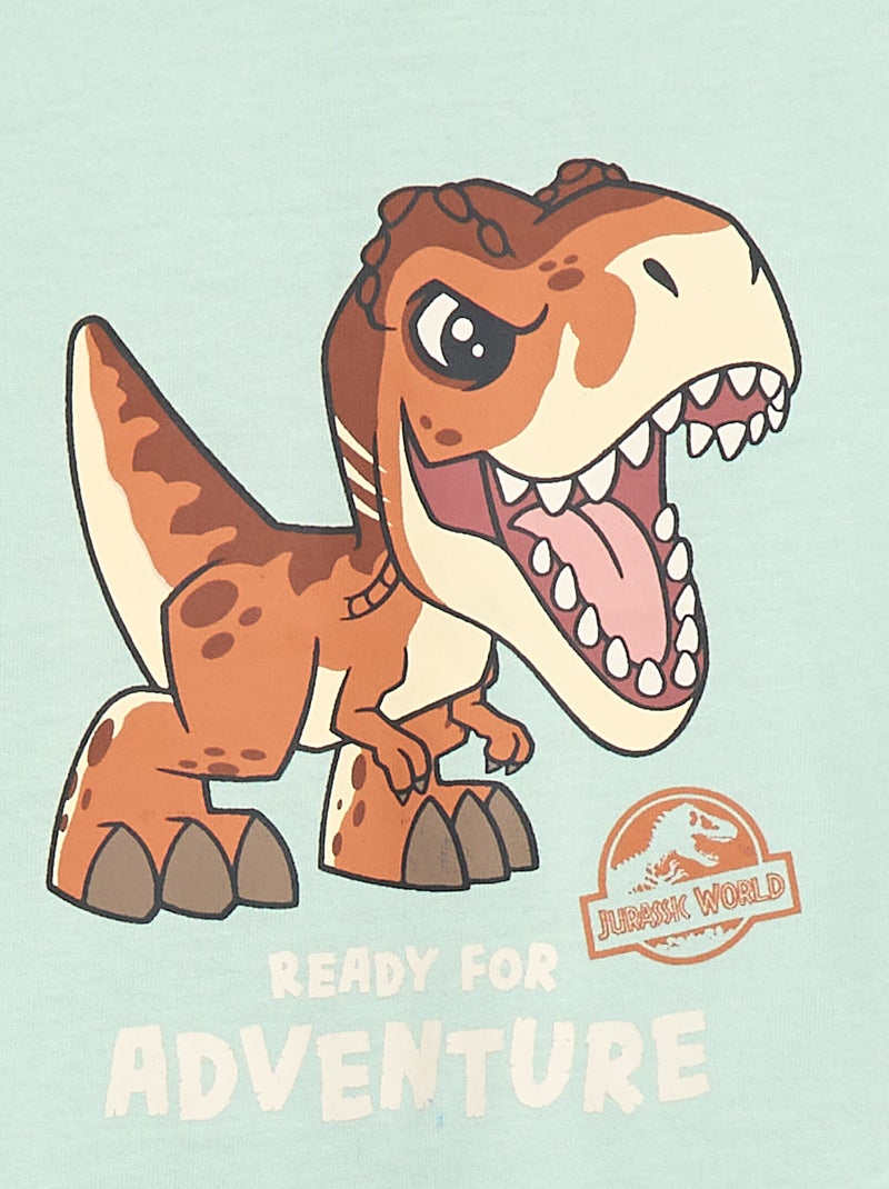 T-shirt em jersey com estampado 'Jurassic World' Verde - Kiabi