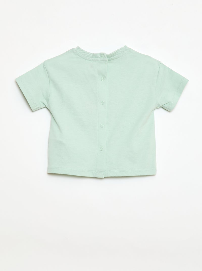 T-shirt em jersey com estampado 'Jurassic World' Verde - Kiabi
