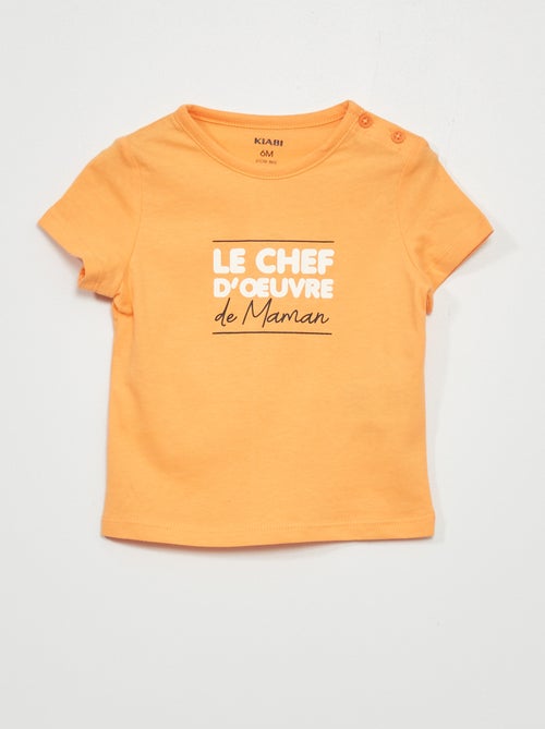 T-shirt em jersey com estampado - Kiabi