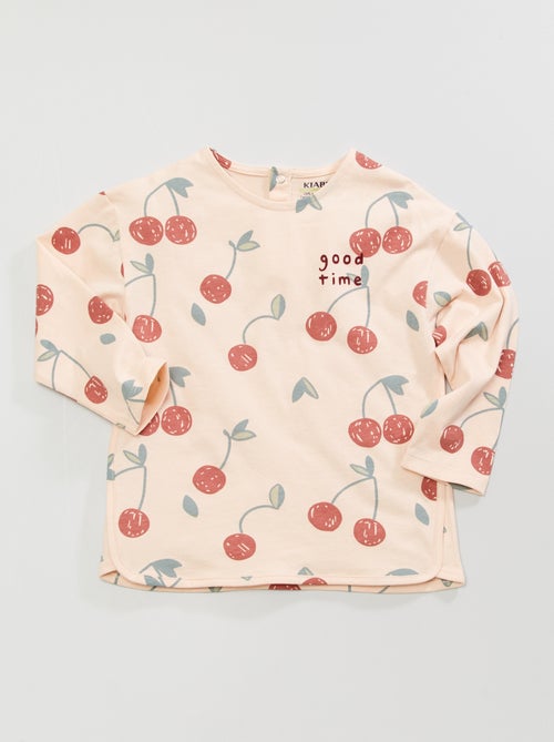 T-shirt em jersey com estampado - Kiabi