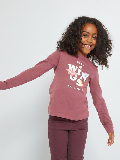 T-shirt em jersey com estampado - Kiabi