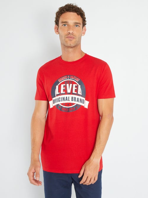 T-shirt em jersey com estampado - Kiabi