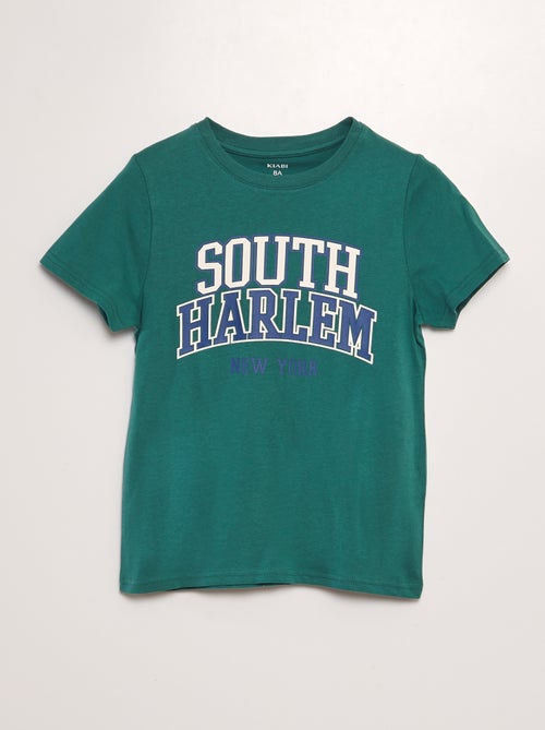 T-shirt em jersey com estampado - Kiabi