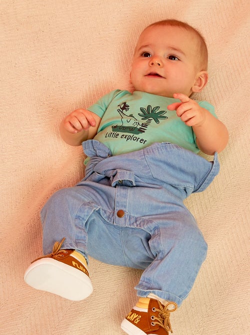 T-shirt em jersey com estampado - Kiabi