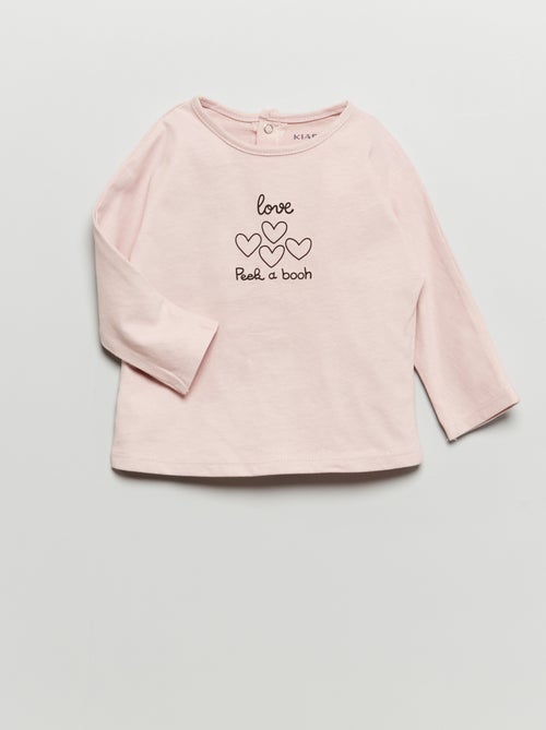 T-shirt em jersey com estampado - Kiabi