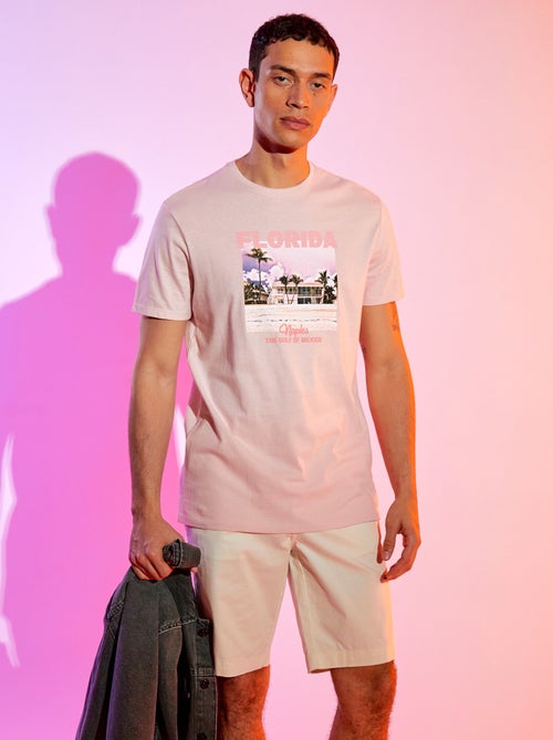 T-shirt em jersey com impressão - Kiabi