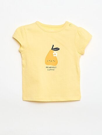 T-shirt em jersey com mangas curtas