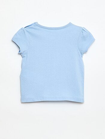 T-shirt em jersey com mangas curtas