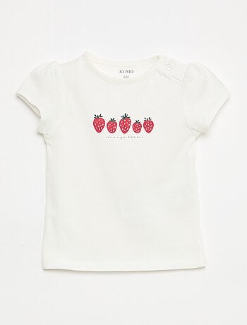 T-shirt em jersey com mangas curtas