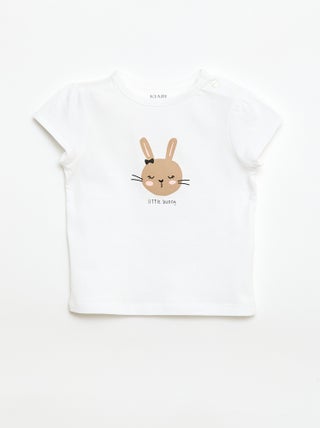 T-shirt em jersey com mangas curtas