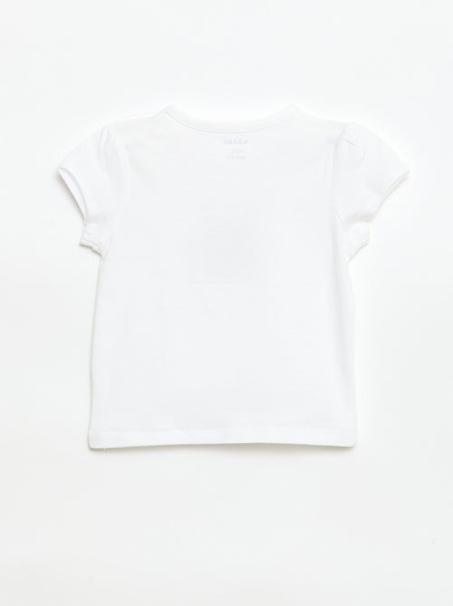 T-shirt em jersey com mangas curtas - Kiabi