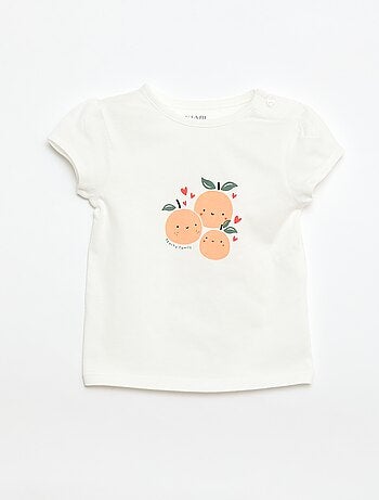 T-shirt em jersey com mangas curtas