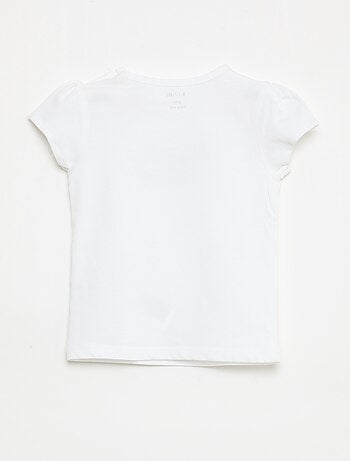 T-shirt em jersey com mangas curtas