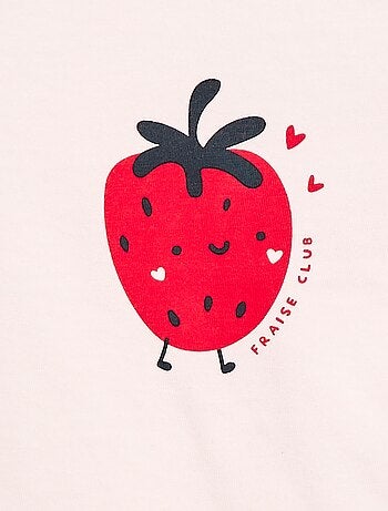 T-shirt em jersey com mangas curtas