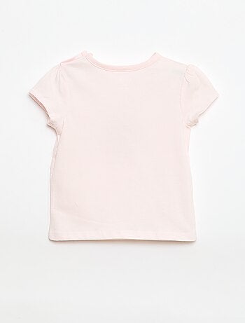 T-shirt em jersey com mangas curtas