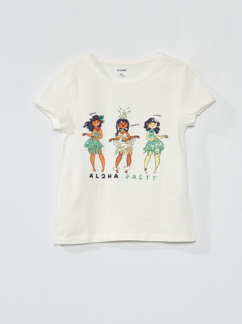 T-shirt em jersey com motivos de fantasia - Kiabi