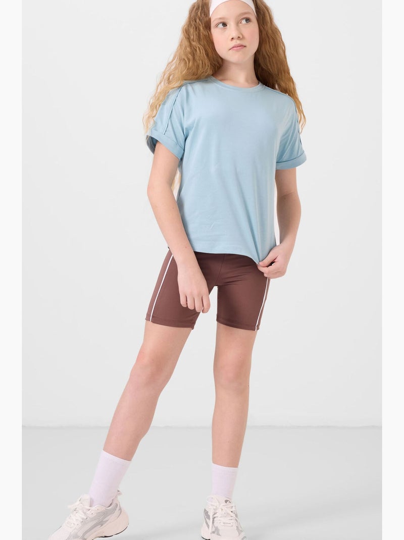 T-shirt em jersey de algodão tommy Azul-céu - Kiabi