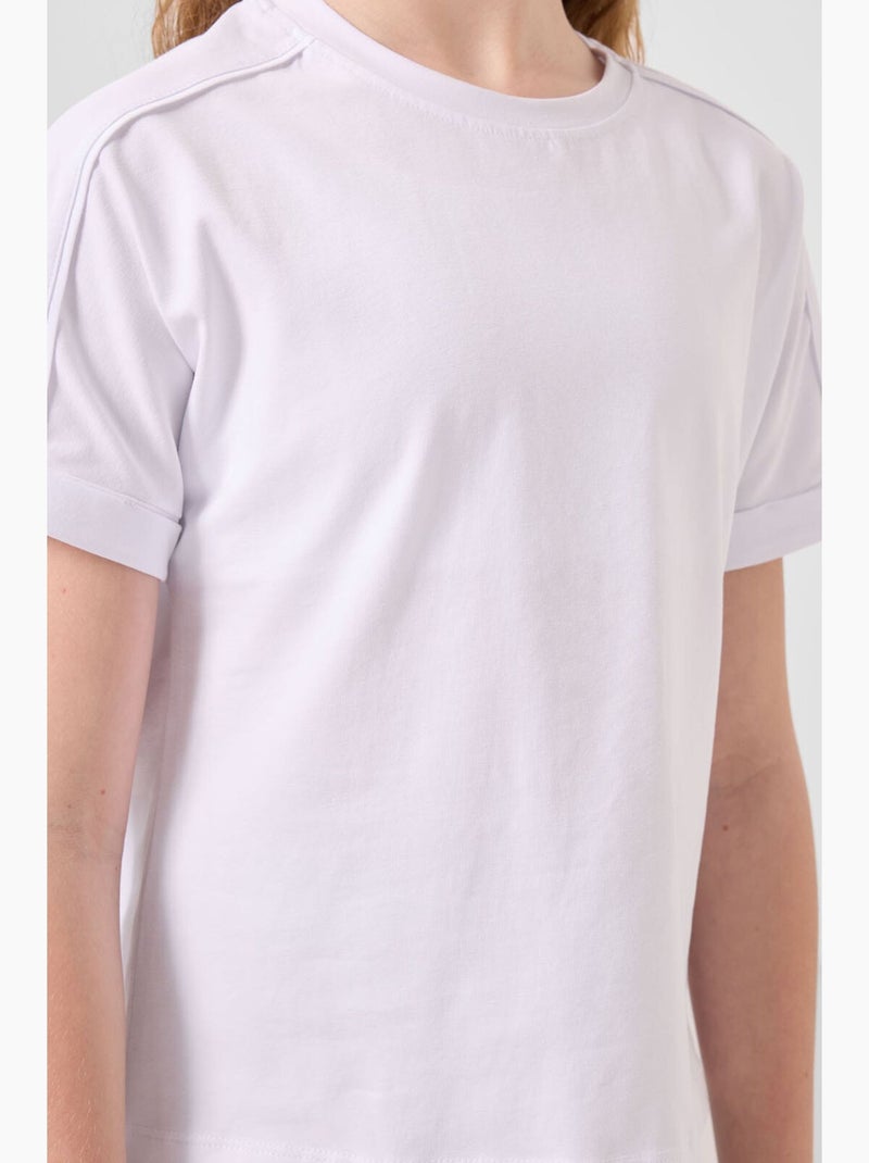 T-shirt em jersey de algodão tommy Branco - Kiabi