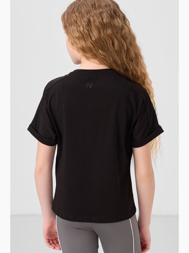 T-shirt em jersey de algodão tommy Preto - Kiabi