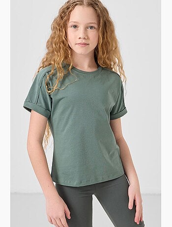 T-shirt em jersey de algodão tommy