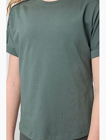 T-shirt em jersey de algodão tommy