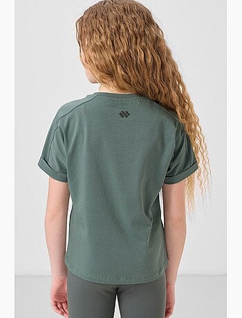 T-shirt em jersey de algodão tommy