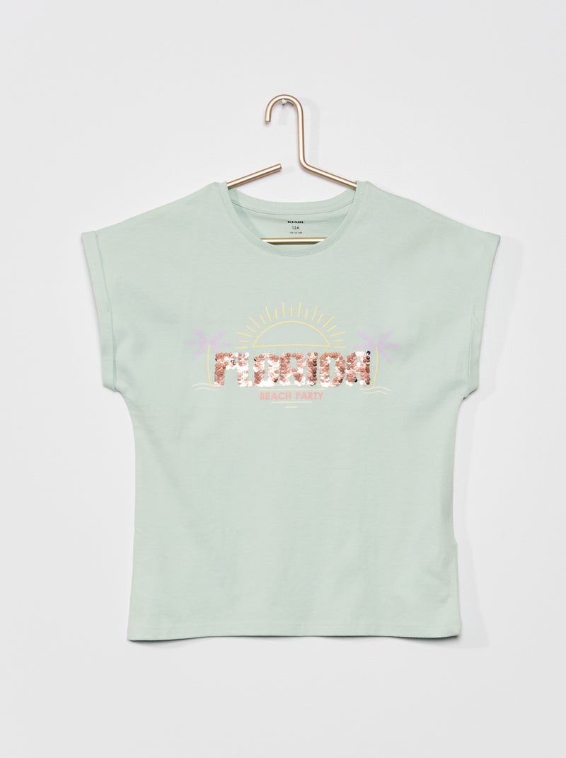 T-shirt em jersey de fantasia VERDE - Kiabi