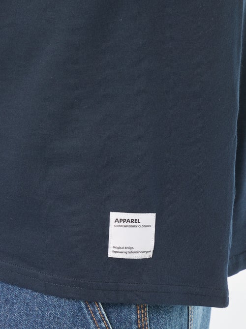 T-shirt em jersey de manga comprida - Kiabi