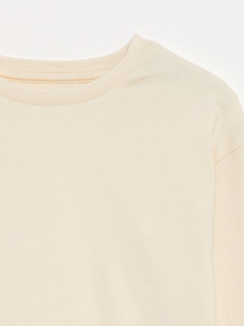 T-shirt em jersey de manga comprida - Kiabi