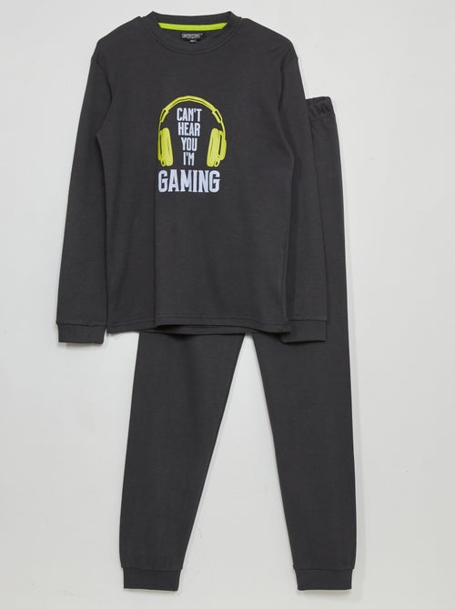 T-shirt em jersey de manga comprida - Kiabi