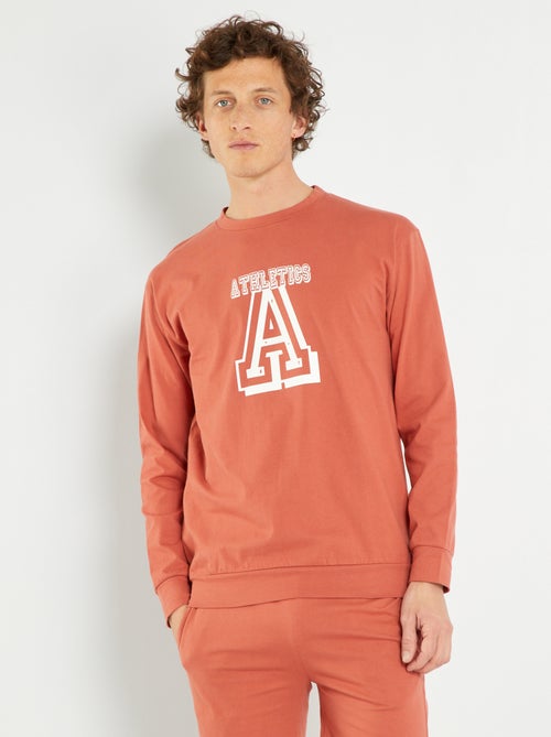 T-shirt em jersey de manga comprida - Kiabi