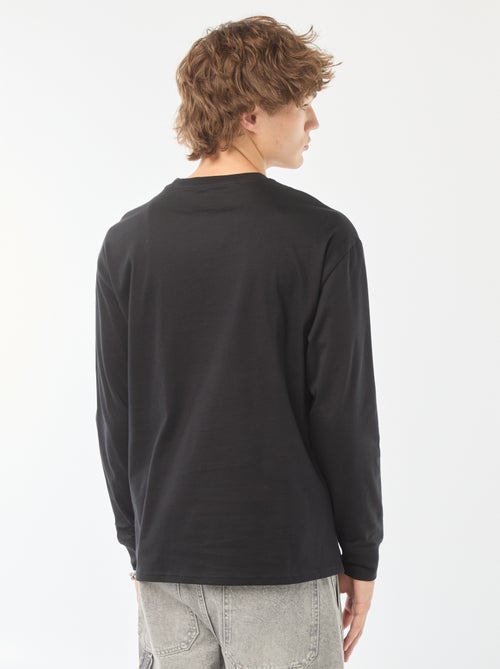 T-shirt em jersey de manga comprida - Kiabi