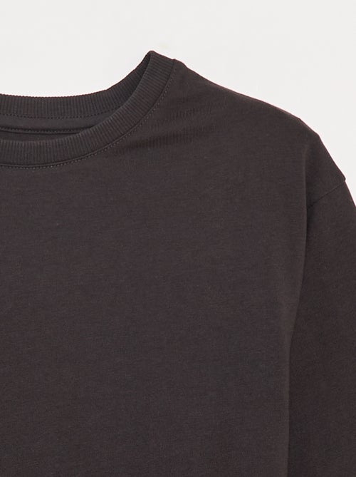 T-shirt em jersey de manga comprida - Kiabi