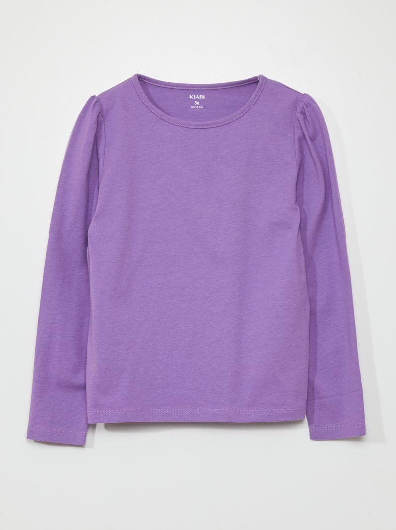 T-shirt em jersey de manga comprida VIOLETA - Kiabi