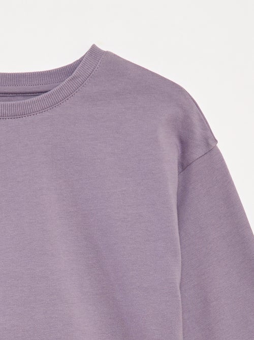 T-shirt em jersey de manga comprida - Kiabi