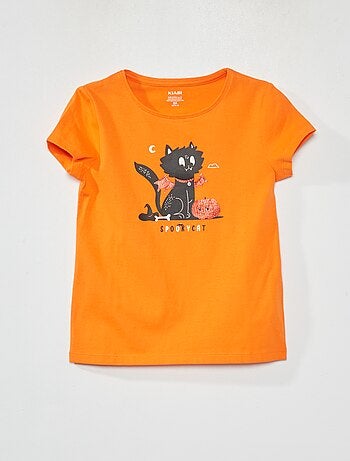 T-shirt em jersey de manga curta - Halloween - Kiabi