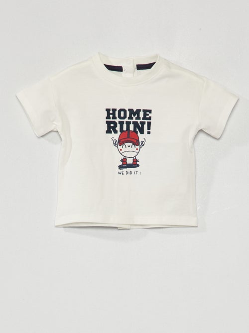 T-shirt em jersey de manga curta - Kiabi