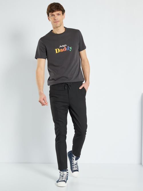 T-shirt em jersey 'Dia do Pai' - Kiabi