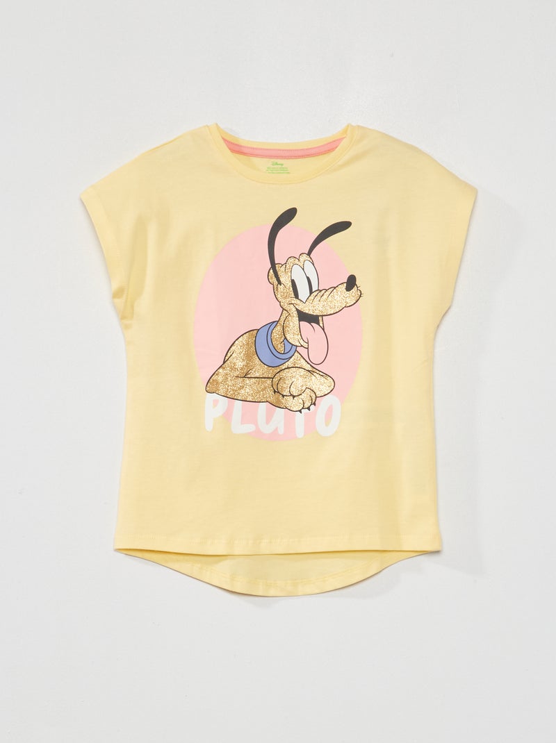 T-shirt em jersey 'Disney' brilhante AMARELO - Kiabi