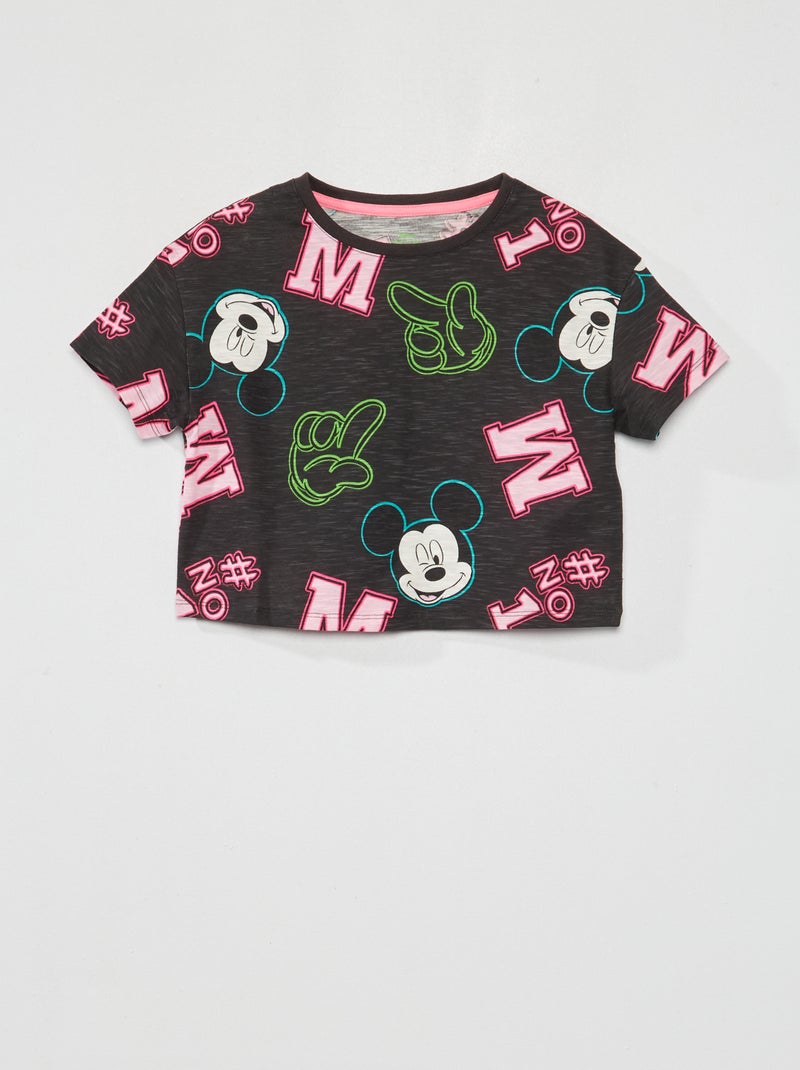 T-shirt em jersey 'Disney' PRETO - Kiabi
