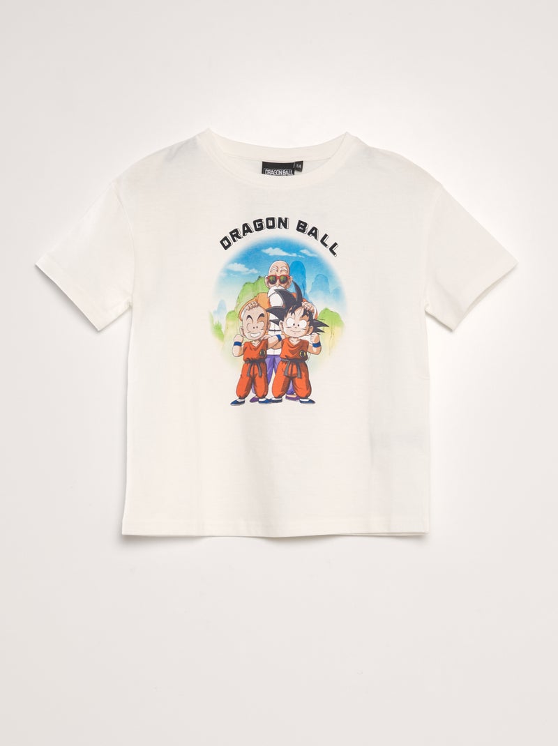 T-shirt em jersey 'Dragonball' Branco - Kiabi