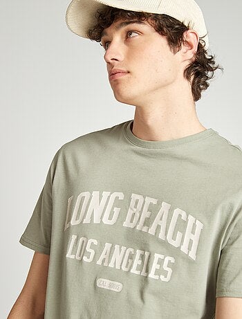 T-shirt em jersey estampada