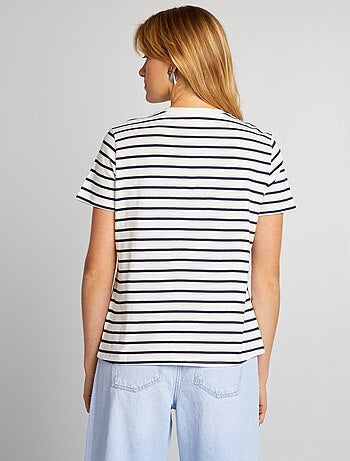 T-shirt em jersey estampado